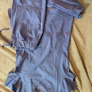 Heartsoul ceil blue scrub set